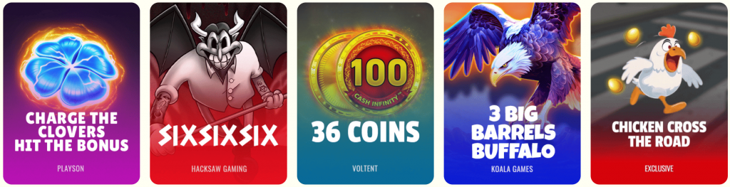 Catalogue de Jeux Captain Slots